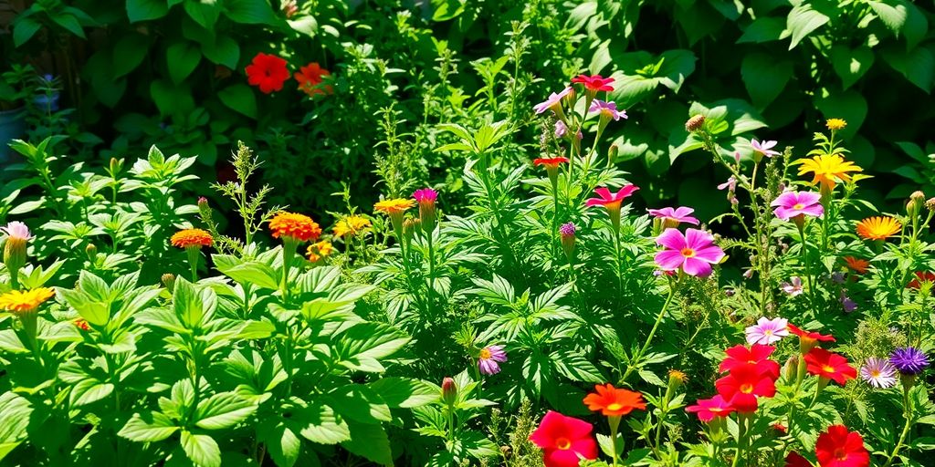 Plantas que afastam pragas em horta caseira.